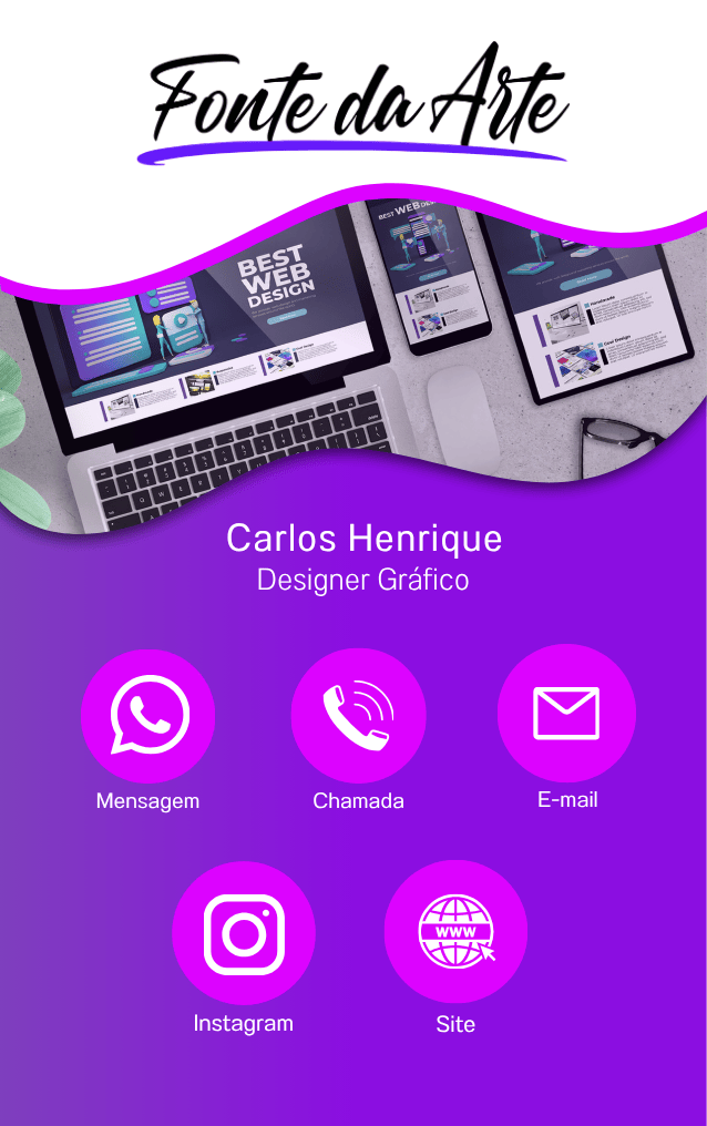 Modelo de Cartão Digital